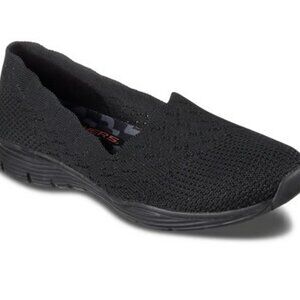 NWB Skechers women’s sager stat slip on wide width casual sneakers size 9W